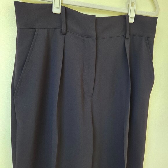 Tara Jarmon Paga Tailored Black Crepe Trousers Pants Size 42 US 10 - Picture 4 of 9